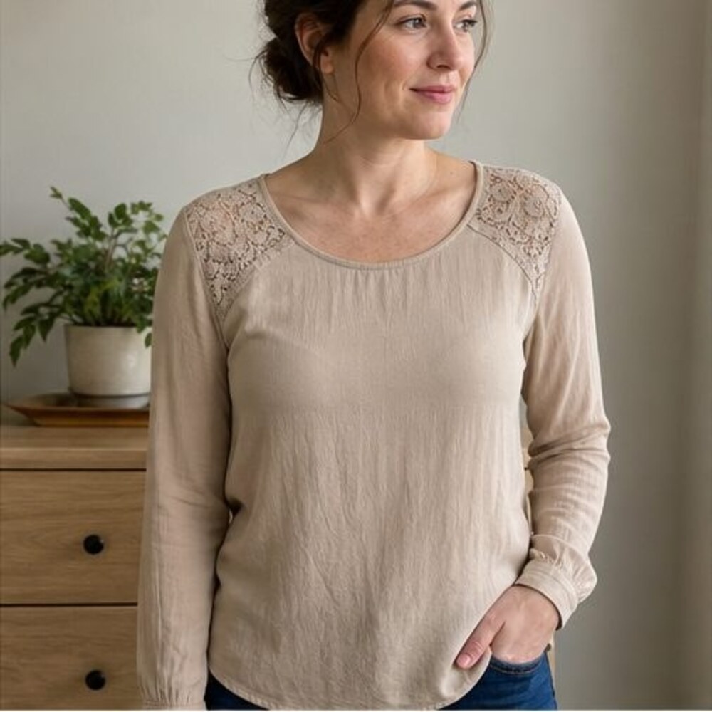 Olive Smocked Top - Picture 2 of 6